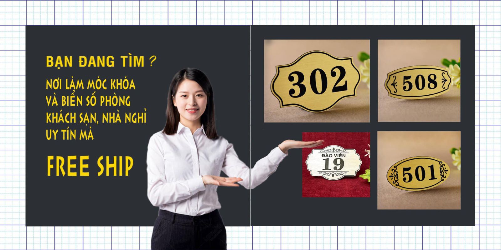 Biển phòng ban khách sạn